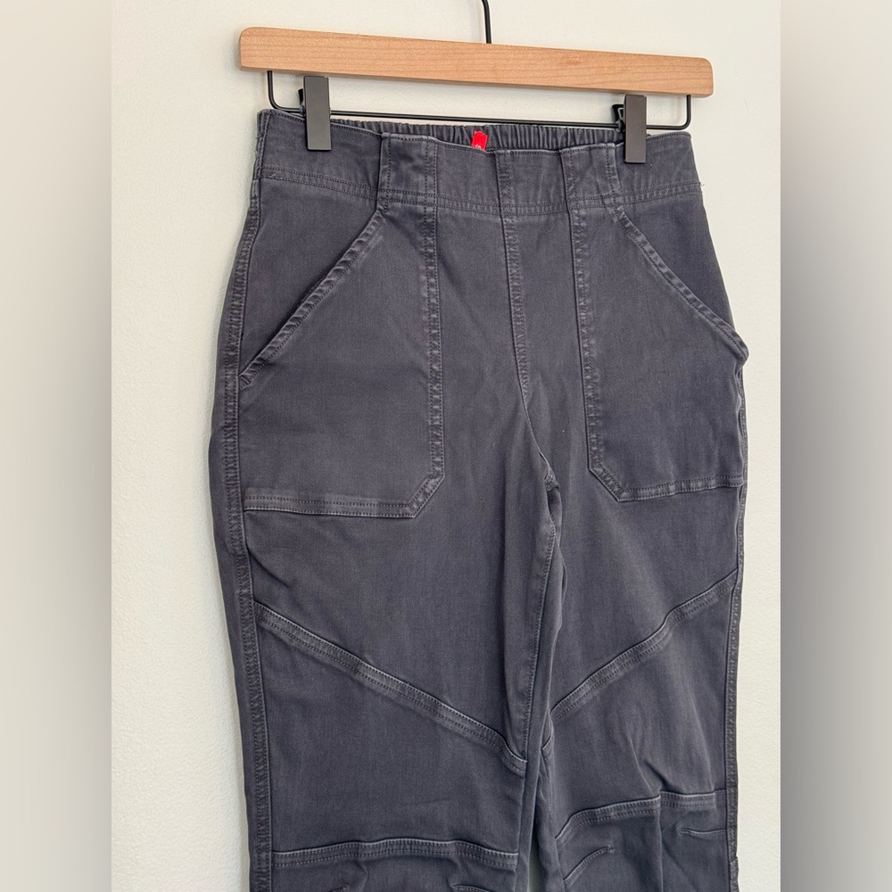 SPANX Womens Washed Black Jogger Stretch Pants - Size Small - Picture 4 of 8